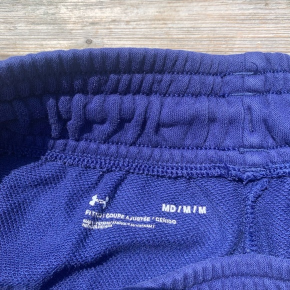 Under Armour Navy Blue Sweat Shorts - Size M - Picture 4 of 7